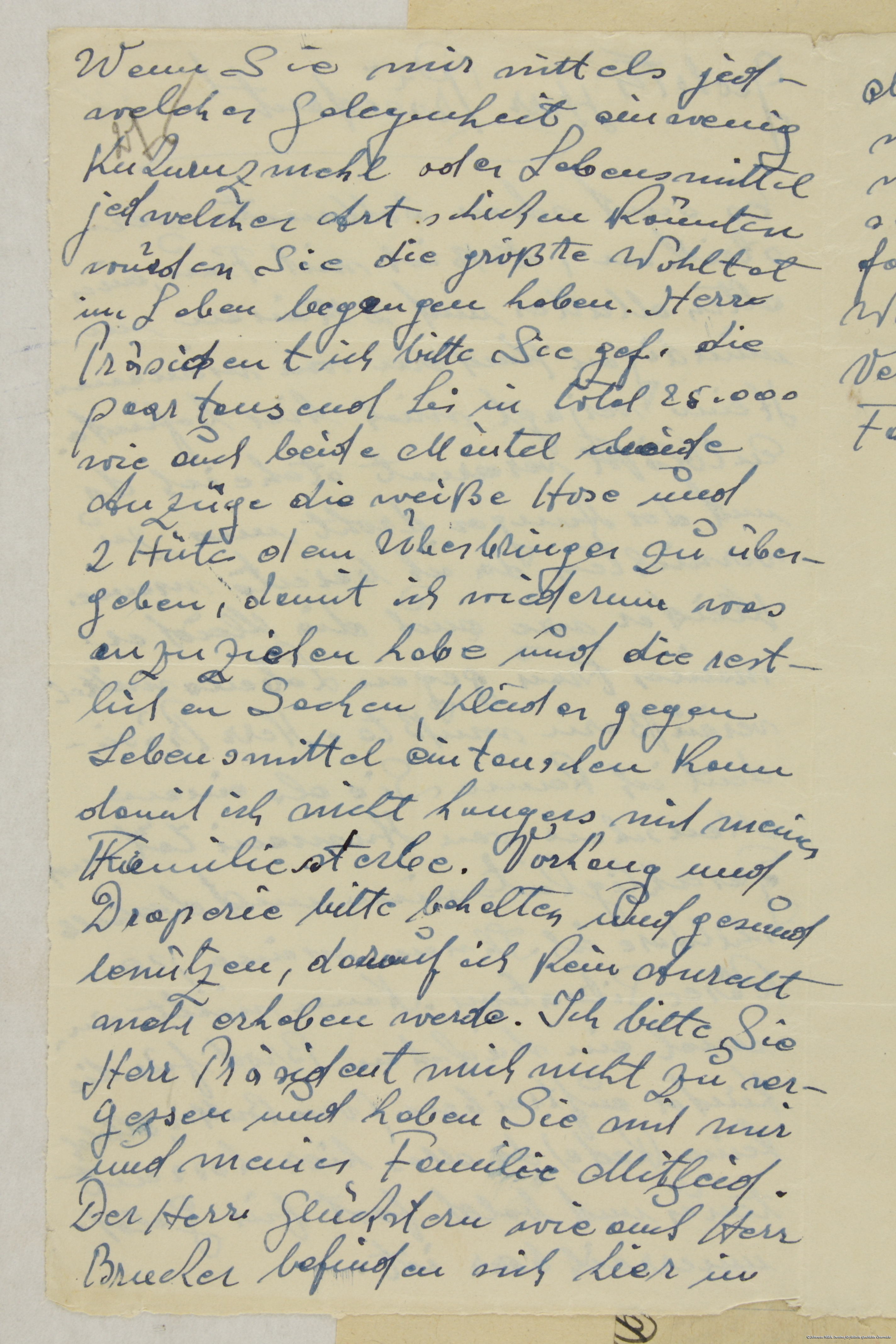 Скан листа з Трансністрії до Буковини, доставленого доктором Альбертом Тверсом